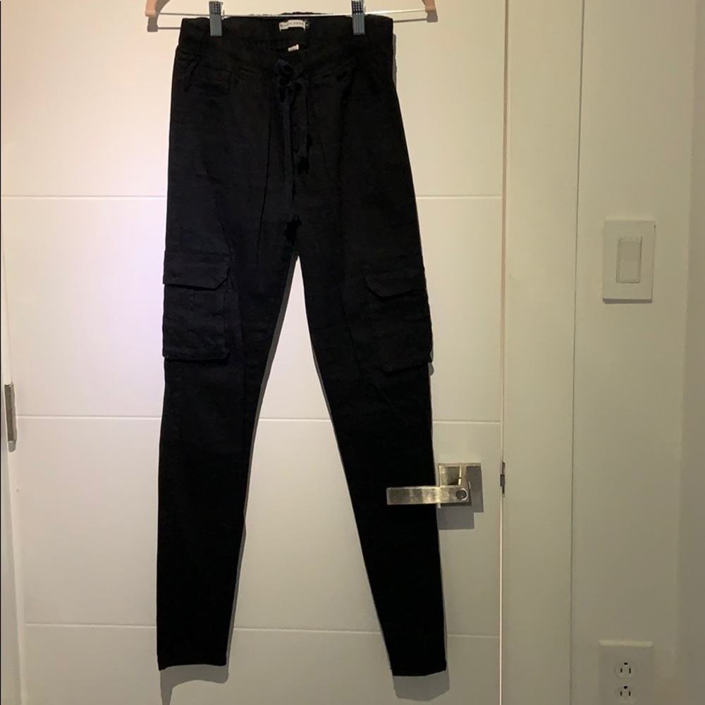 Revamped mid rise jogging jeans